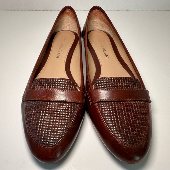 ANTONIO MELANI Shoes - ANTONIO MELANI Brown Leather Loafers Sz 6.5